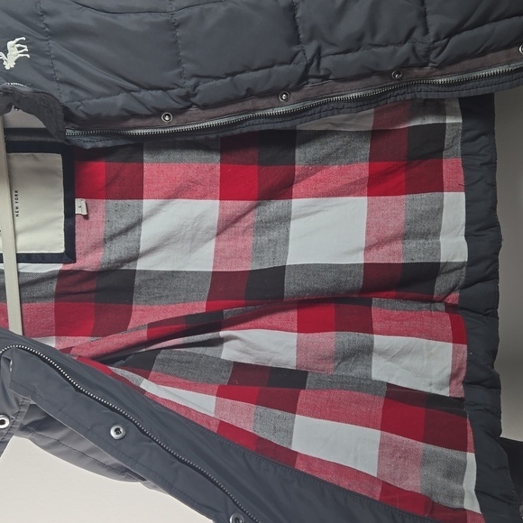 Abercrombie & Fitch Gray Down Puffer Jacket - Picture 5 of 7